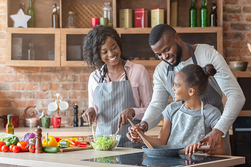 Family cooking Family cooking